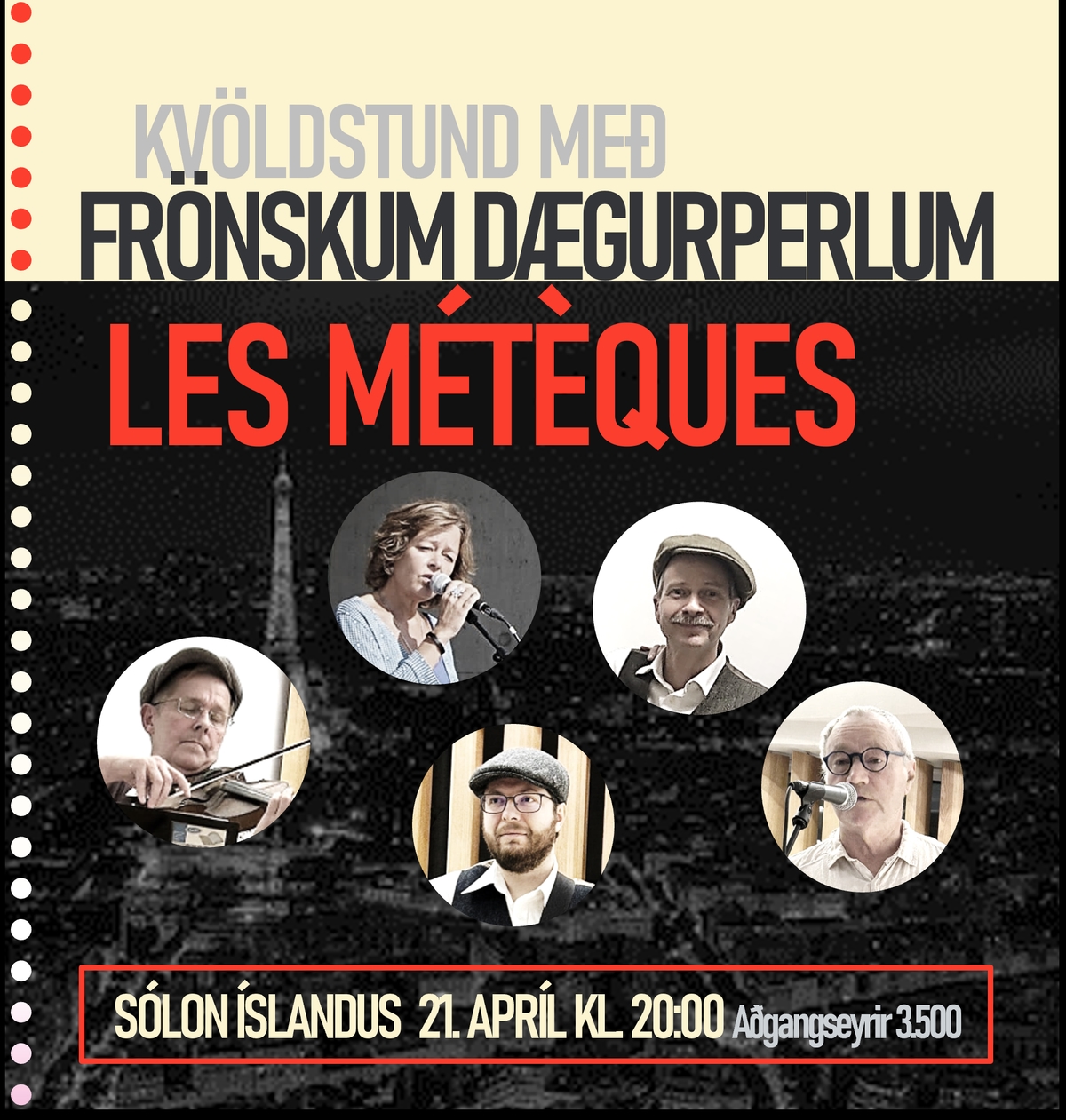 Les Métèques á Sólon Íslandus