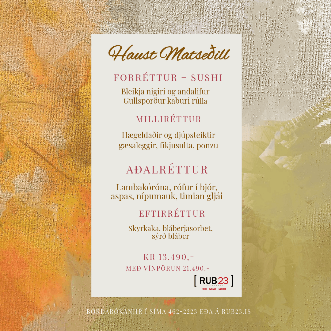 Autum Menu