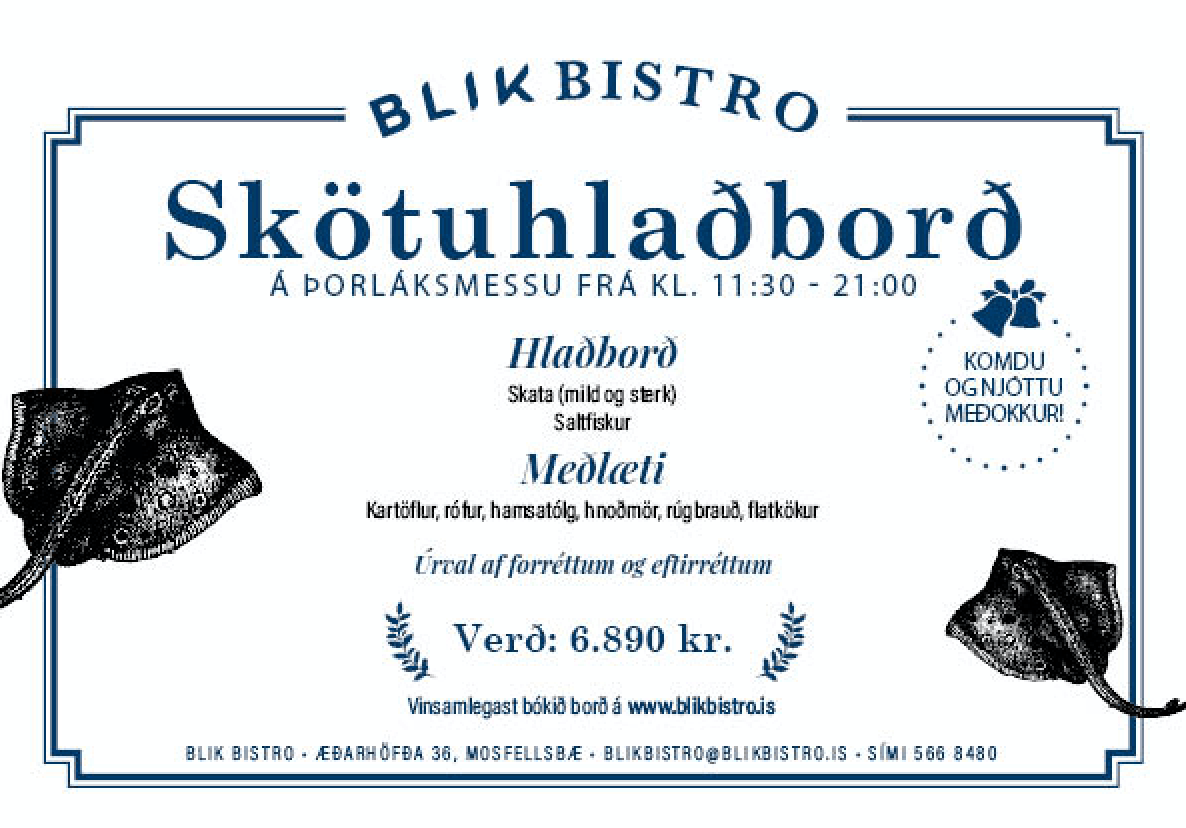 Skötuveisla á Þorláksmessu
