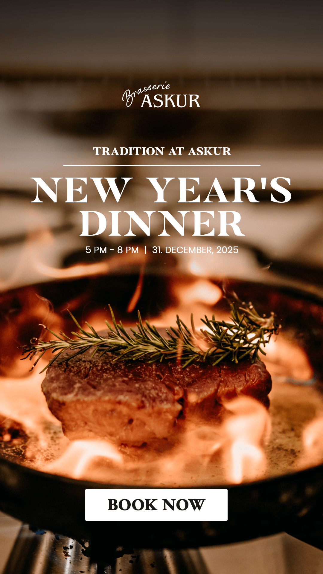 New Year's Eve at Brasserie Askur - 31.dec