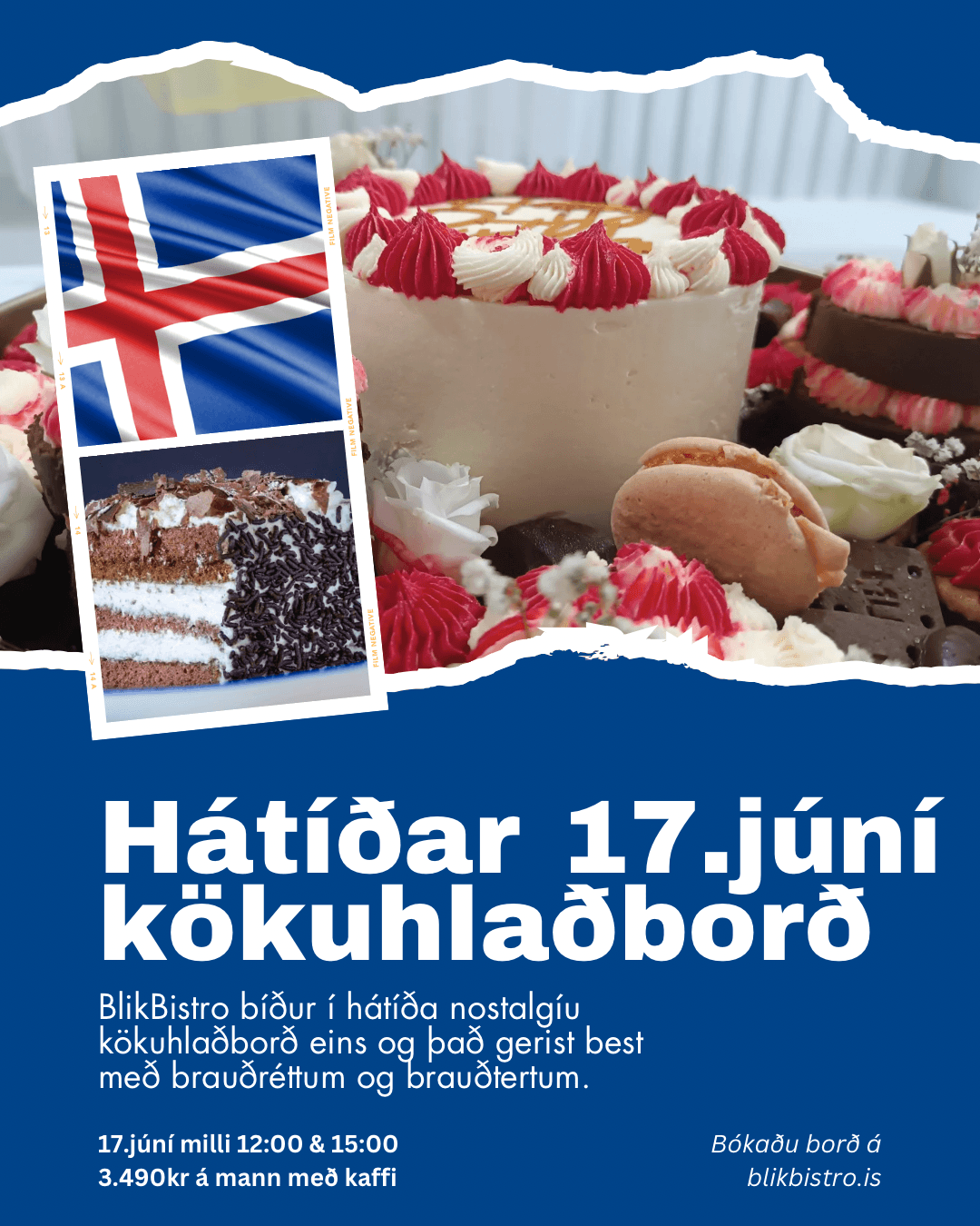 17.júní Kökuhlaðborð