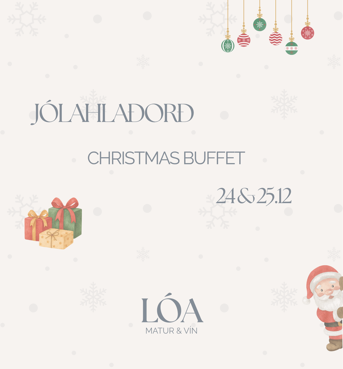 Christmas Dinner Buffet 2026