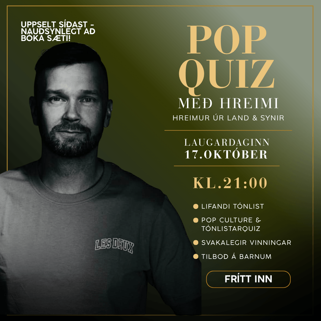 POP QUIZ x HREIMUR á Múlabergi